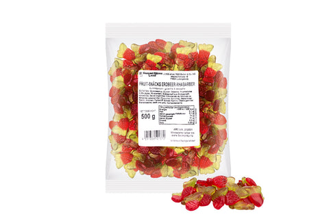 FruitSnäck Erdbeer Rhabarber, 500g
