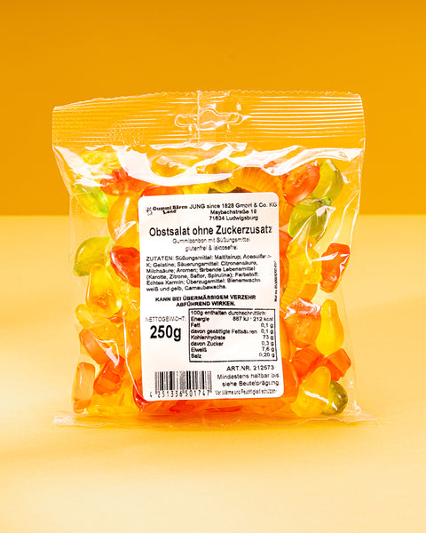 Fruchtgummi Obstsalat, zuckerfrei