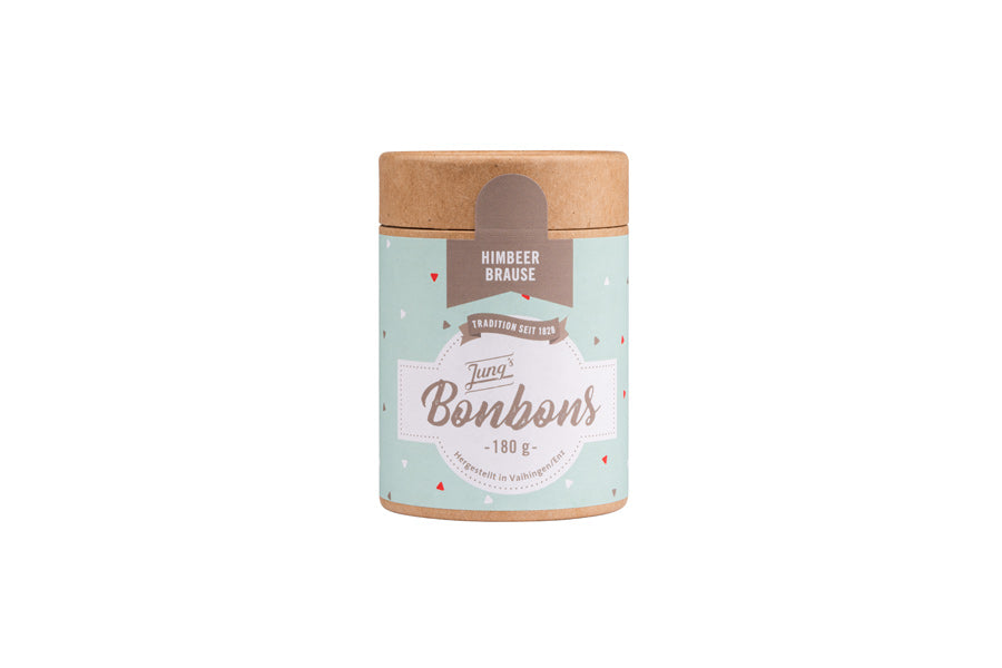Jungs Brause Himbeer Bonbons, Eco Dose, 180g
