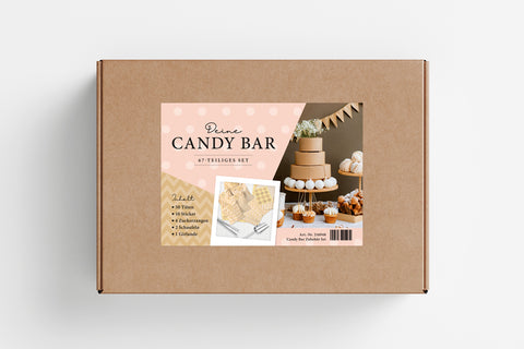 Candy Bar Zubehör Set inkl. Deko