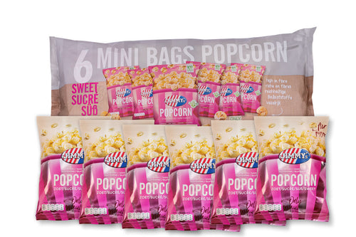 Jimmys Popcorn, süß, 6er Pack