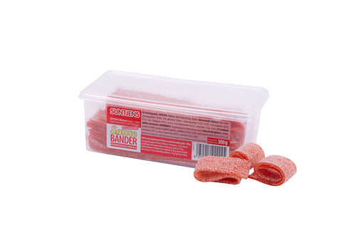 Saure Bänder mit Erbeergeschmack 300g
