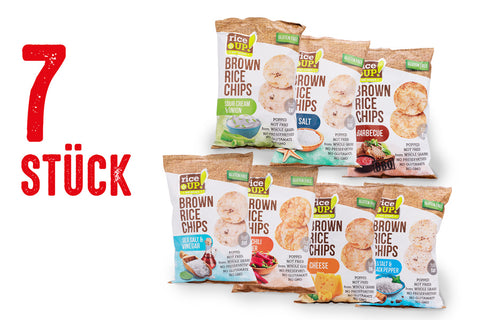 Rice Up Brown Rice Chips Vorteils-Bundle