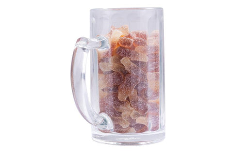 Bierseidel gefüllt mit sauren Colafläschchen, 400g
