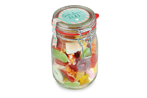 Fruchtgummi Midi Bügelglas Gute Laune