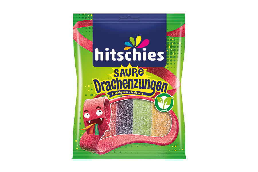 Hitschies Saure Drachenzungen Mix 125g Gummi Bären Land