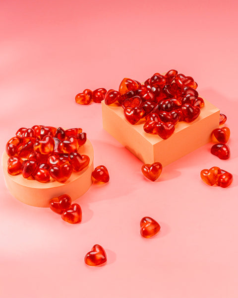 Fruchtsaft Herzen, Himbeer