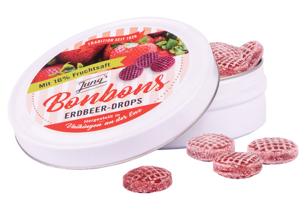 Jung´s Bonbons Nostalgie-Dose Erdbeer-Drops, 120g