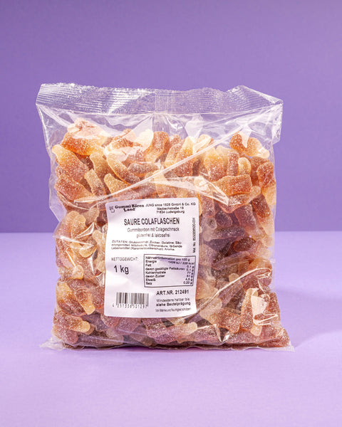 Fruchtgummi Cola-Flaschen – sauer