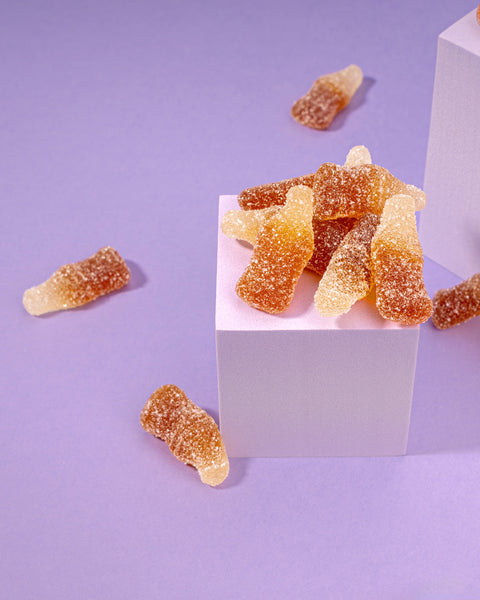 Fruchtgummi Cola-Flaschen – sauer