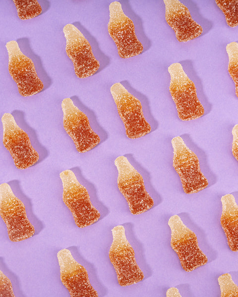 Fruchtgummi Cola-Flaschen – sauer