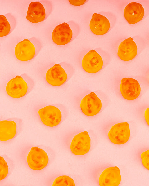 Fruchtgummi Pfirsich – mit Fruchtstückchen