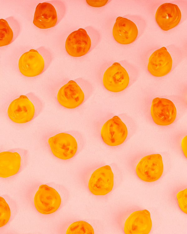 Fruchtgummi Pfirsich – mit Fruchtstückchen 1