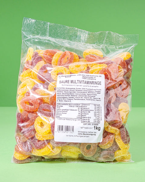 Fruchtgummi Multivitamin-Ringe – sauer