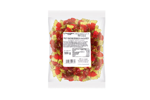FruitSnäck Erdbeer Rhabarber, 500g