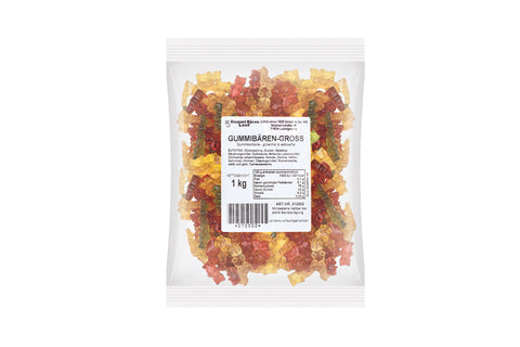 Fruchtgummi Gummibären, groß, 1kg