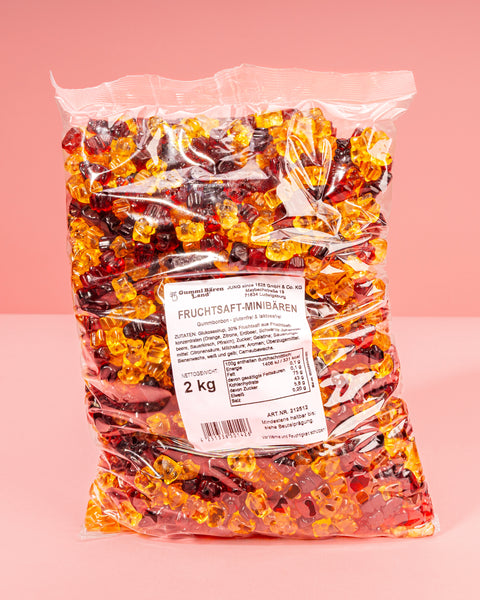 Fruchtgummi Mini-Bärchen – mit Fruchtsaft