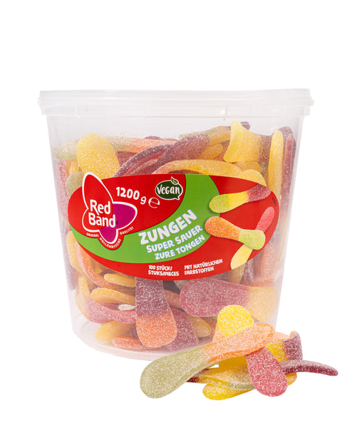 Red Band Fruchtgummi Zungen – sauer