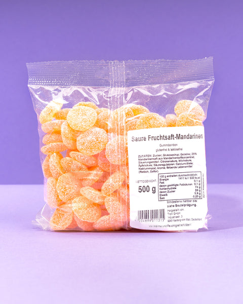Fruchtgummi Mandarinen – sauer 1