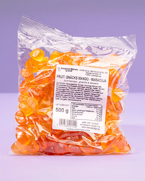 Fruchtgummi Mango Maracuja – mit Fruchtstückchen