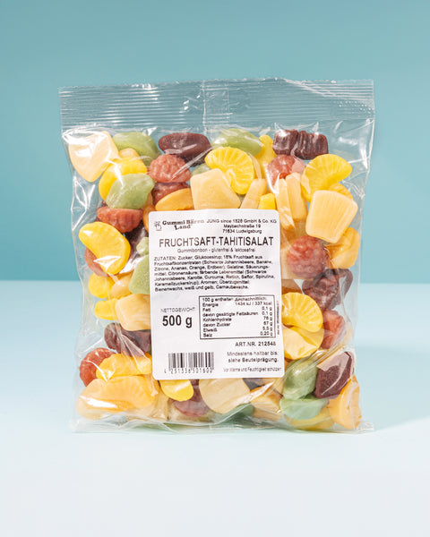 Fruchtgummi Tahiti Salat – mit Fruchtsaft