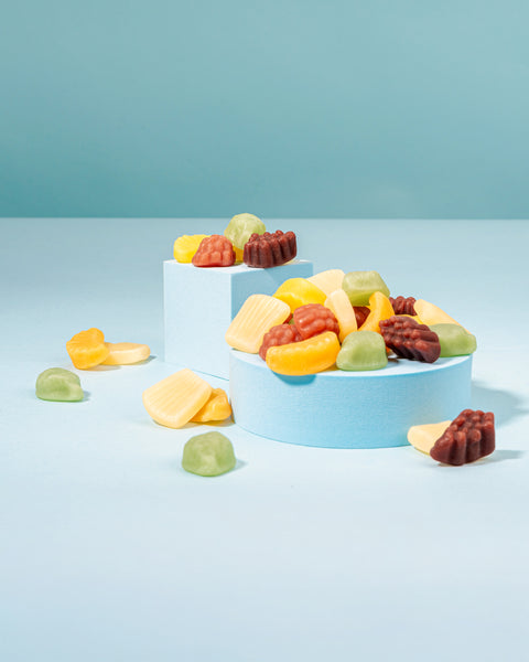 Fruchtgummi Tahiti Salat – mit Fruchtsaft