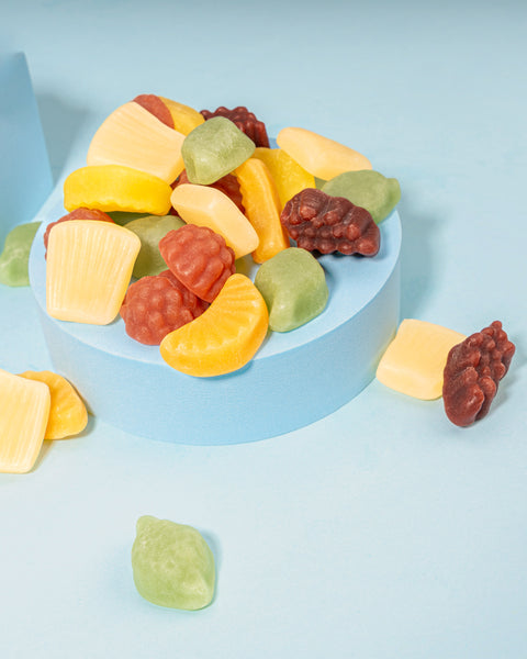 Fruchtgummi Tahiti Salat – mit Fruchtsaft