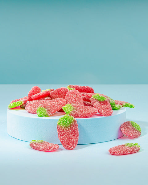 Fruchtgummi Erdbeeren – ohne Gelatine