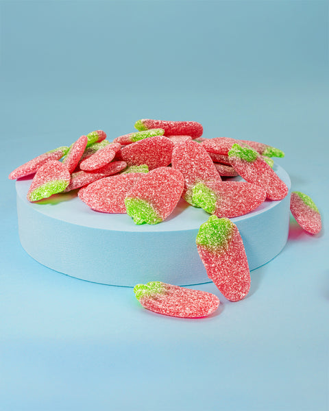 Fruchtgummi Erdbeeren – ohne Gelatine