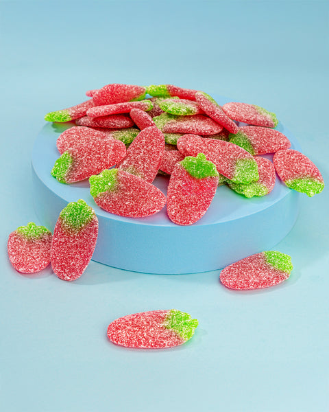 Fruchtgummi Erdbeeren – ohne Gelatine