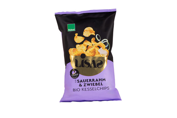 Lisa´s Bio Kartoffel-Chips Sauerrahm & Frühlingszwiebel