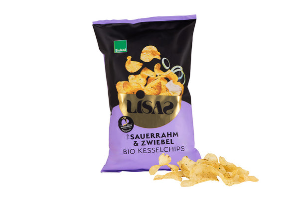 Lisa´s Bio Kartoffel-Chips Sauerrahm & Frühlingszwiebel