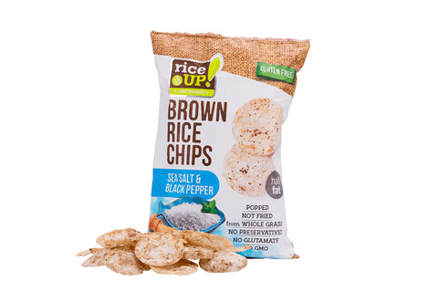 Brown Rice Chips Sea Salt & Black Pepper