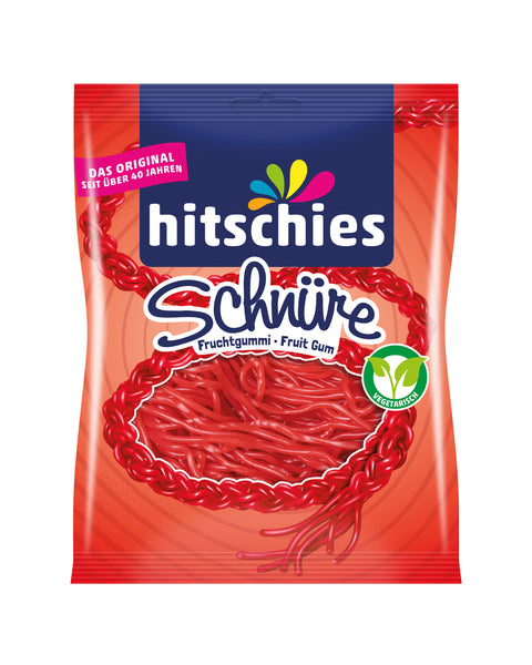 Hitschies Fruchtgummi Schnüre Erdbeere