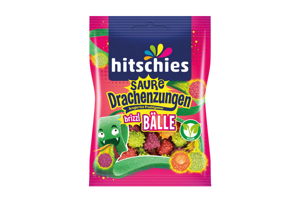 Hitschies Saure Drachenzungen brizzl Bälle