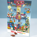 Wand Adventskalender mit Vollmilch-Schokotäfelchen - Rätsel Motiv 1