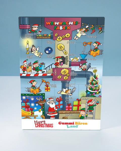 Wand Adventskalender mit Vollmilch-Schokotäfelchen - Rätsel Motiv 2