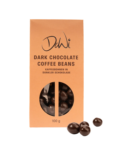 Kaffeebohnen in Zartbitterschokolade