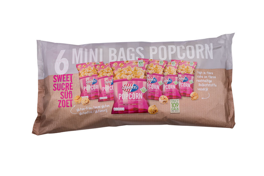 Jimmys Popcorn, süß, 6er Pack