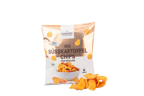 Heimatgut Bio Süßkartoffelchips, 100g