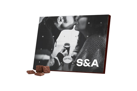 Tisch-Adventskalender mit Schokolade 2
