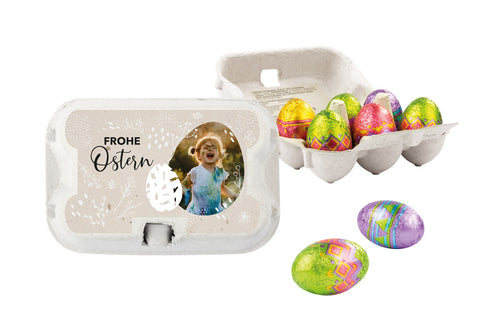 Ostersixpack mit Schoko-Eiern
