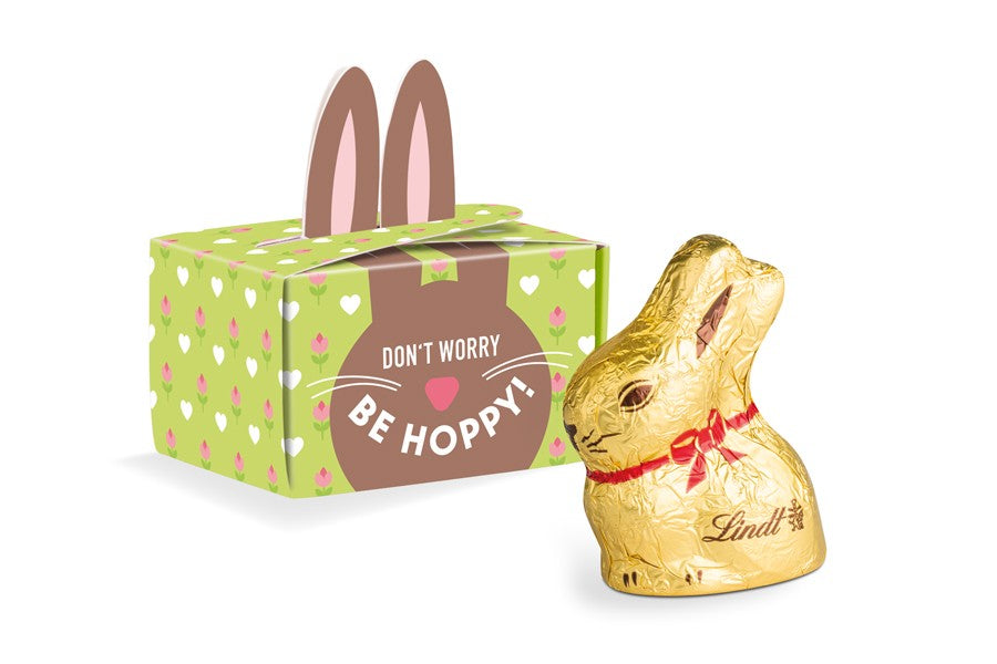 Geschenkbox Mini Hasenohren Lindt Osterhase 10g