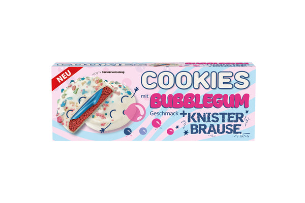 Cookies Bubble Gum Style mit Knisterbrause