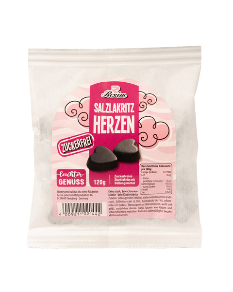 Rexim Lakritz Herzen – zuckerfrei