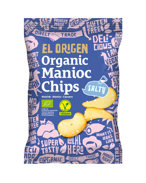 el origen Bio Maniok Chips mit Meersalz 1