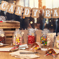 Candy Bar Zubehör Set inkl. 6 Vintage Gläser