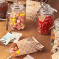 Candy Bar Zubehör Set inkl. 6 Vintage Gläser