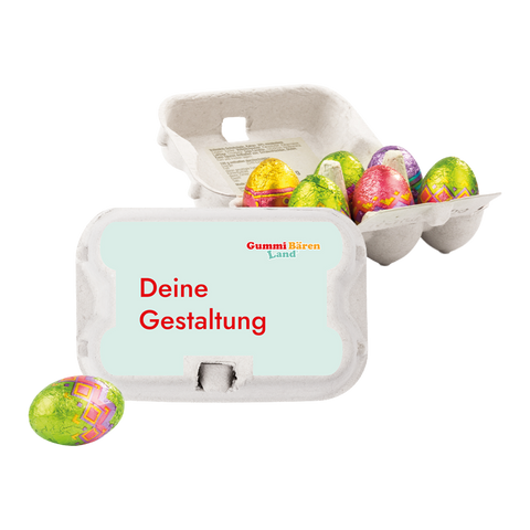 Ostersixpack mit Schoko-Eiern