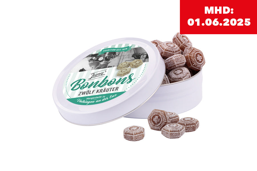 Jung´s Bonbons Nostalgie-Dose 12 Kräuter, 120g
